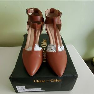 Chase & Chloe T-Strap Pump